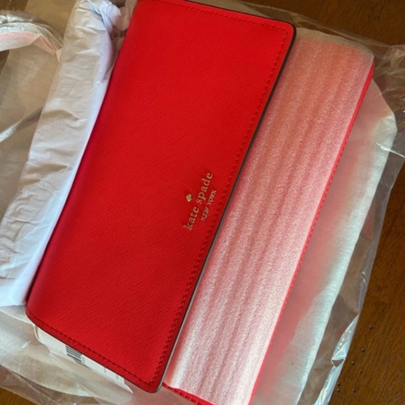 KATE SPADE Leather COVE STREET Crossbody NWT Color : geranium - Picture 5 of 6